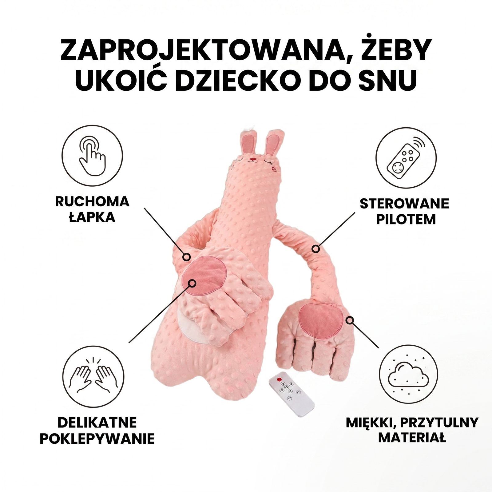 Strona główna Zaprojektowana, żeby ukoić dziecko do snu - Relivioo Sleepy Hug